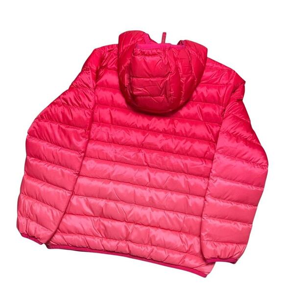 Eddie Bauer Girl's Jacket Puffer Duck Down Ombre Medium NWT - Picture 2 of 5